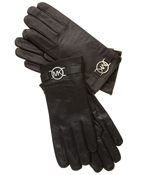 michael kors leather gloves|Michael Kors gloves and scarf.